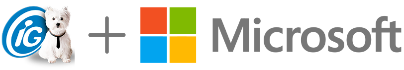 logo ig + microsoft